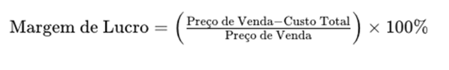 fórmula margem de lucro