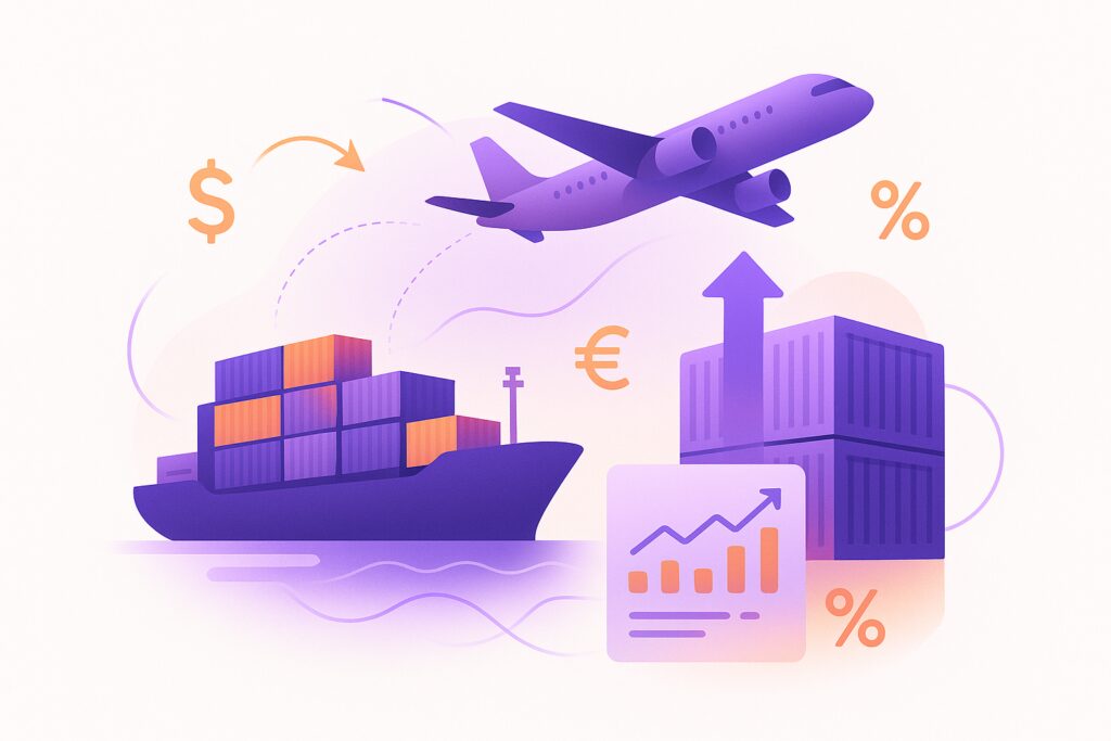 Como o frete impacta no custo total da importação 
