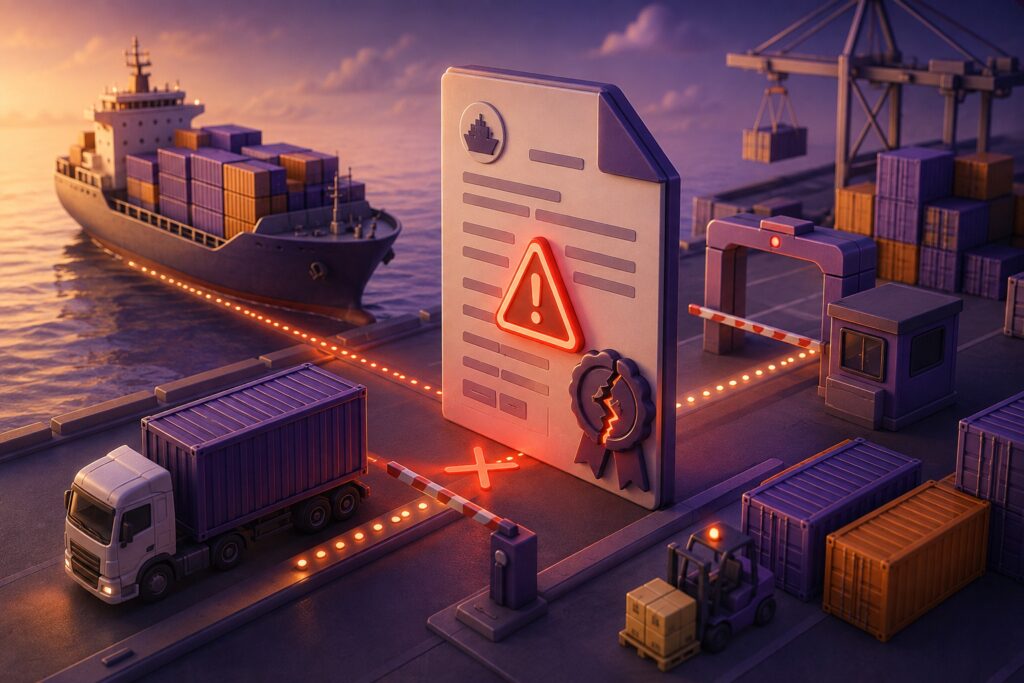 Um erro no BL (Bill of Lading) pode travar toda a sua importação