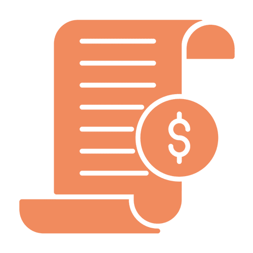 ícone de nota fiscal