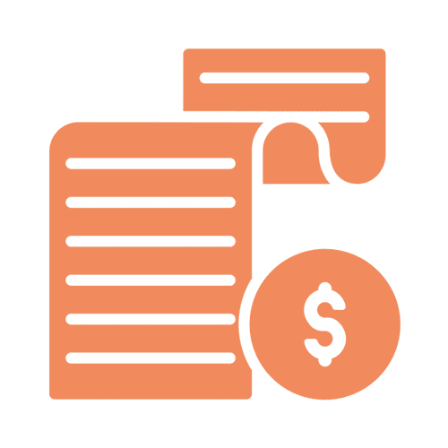 ícone de documento financeiro