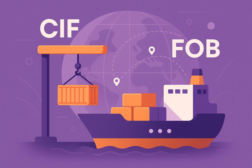 FOB, CIF e outros termos internacionais de comércio: diferenças, riscos e como escolher - Gett